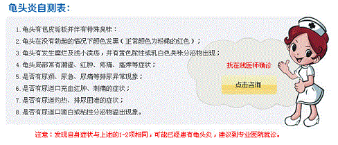 患上包皮龟头炎的症状是什么